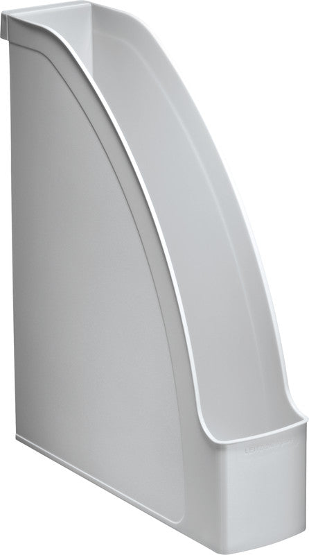Leitz Stehsammler – Kunststoff, ohne Beschriftungsfeld, grau, 278×78×308 mm