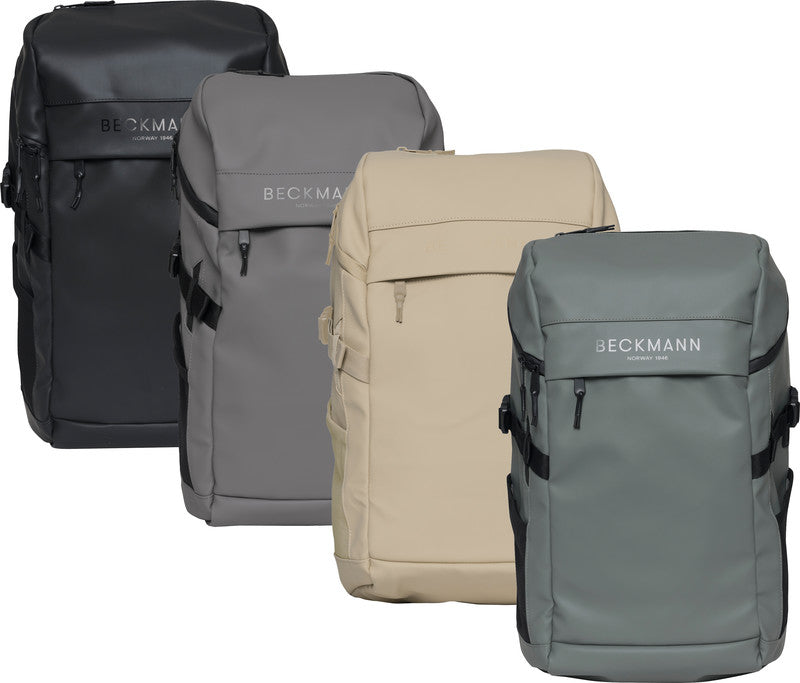 Beckmann Street FLX – Notebook-Rucksack – für 16"-Notebook, 28–33 l, rPET, warmgrau