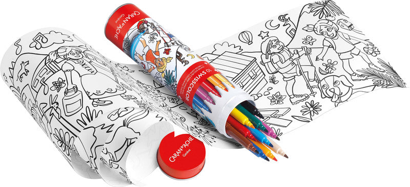 Caran d-Ache Caran d'Ache – Filzstifte Swisscolor, Strichbreite 2,8 mm, auswaschbar, 10 Farben
