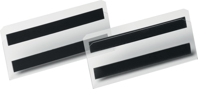 Durable Magnetclip – 150 × 67 mm, transparent, wiederverwendbar, magnetisch, für 150 × 67 mm