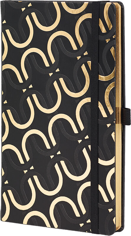 Castelli Notizbuch, 90 × 140 mm, liniert, Leimbindung, Hardcover, 192 Seiten, 80 g/m² – mehrfarbig