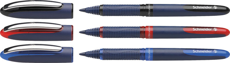 Schneider AG Schneider One Business – Tintenroller, dokumentenecht, mit Kappe, 0,6 mm, Blau