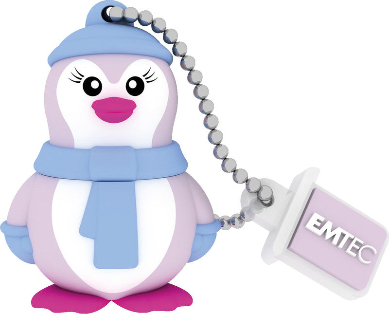 Emtec Animalitos Lady Penguin USB-Stick – 16 GB, USB 2.0, mehrfarbig