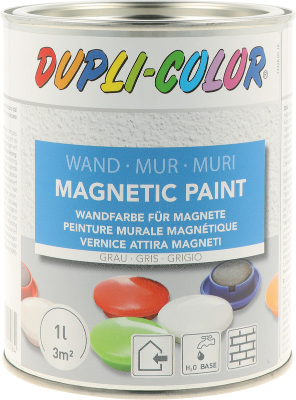 Dupli-Color Acrylfarbe – Grau, magnetisch, 1000 ml
