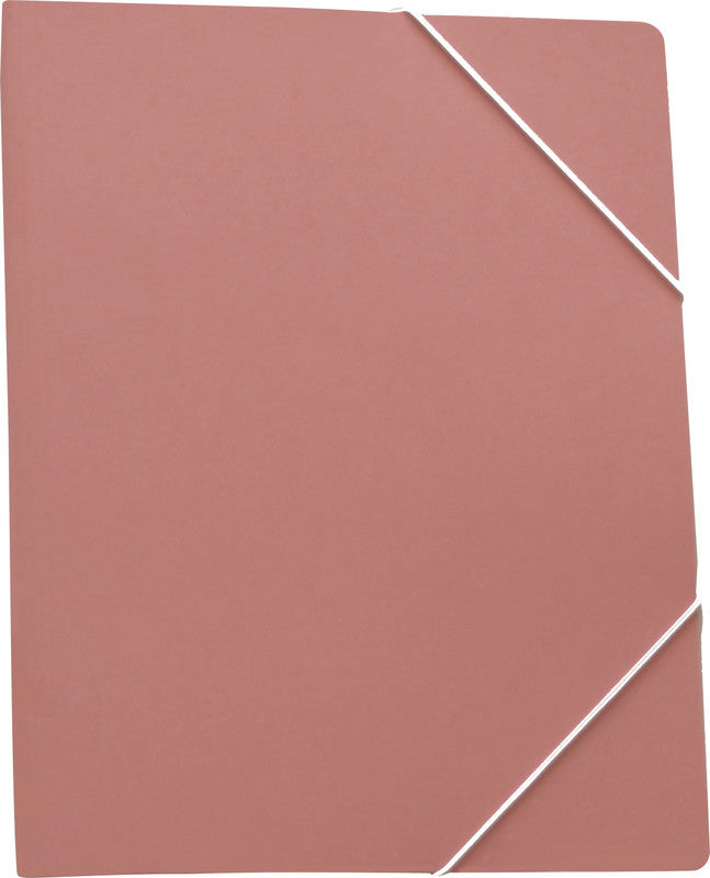EROLA Sammelmappe, für A4, Karton, rosa, mit Gummizug
