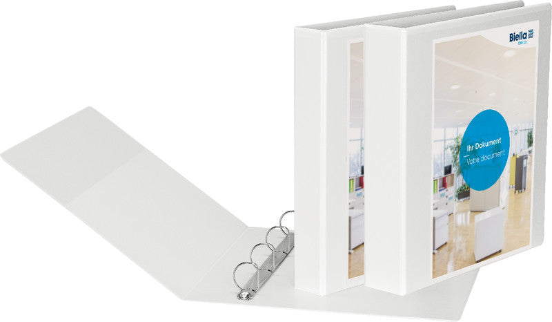 Biella Sichtbuch Creative PP XL #1 – A4, mit Fronttasche, weiss, Karton