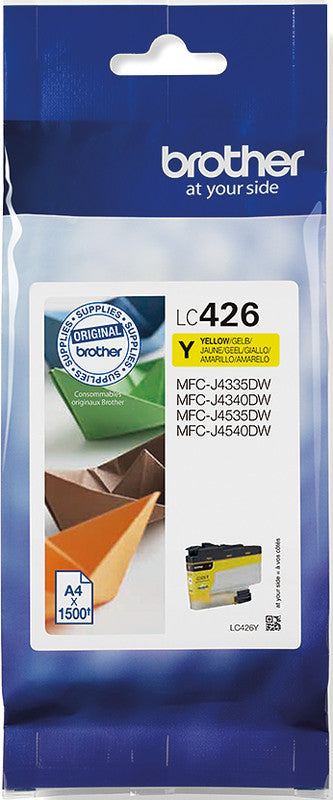 Brother LC-426Y Gelbe Tintenpatrone (Original) – 1'500 Seiten – für MFC-J4540DWXL