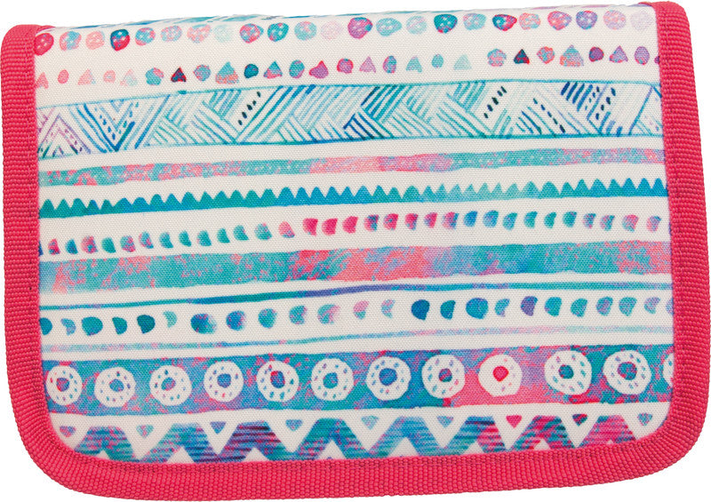 Funki Flexy-Bag Etui Doppel, gefüllt, 24-teilig – pink/blau – Kunststoff – 23 × 14 × 4 cm
