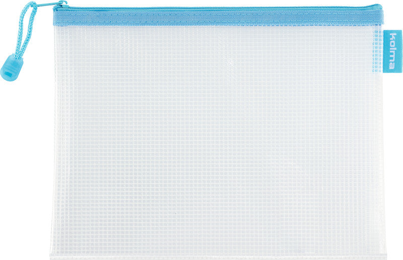 Kolma Etui Reissverschlusstasche 1-fach – türkis – Kunststoff – 23,5 × 12,5 × 0,8 cm
