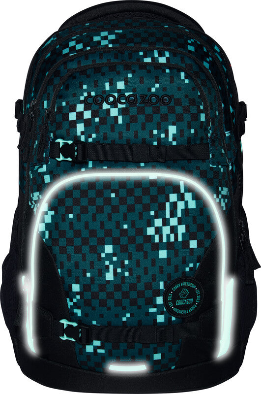Coocazoo Rucksack Porter – Pixel Blox – 30/35 l – 30,0 cm × 44,0 cm × 23,0 cm
