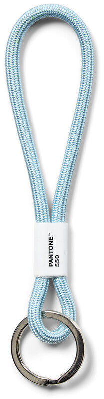 Pantone by Copenhagen Schlüsselanhänger Kurz – Nylon/Metall, Hellblau, 33 × 180 mm