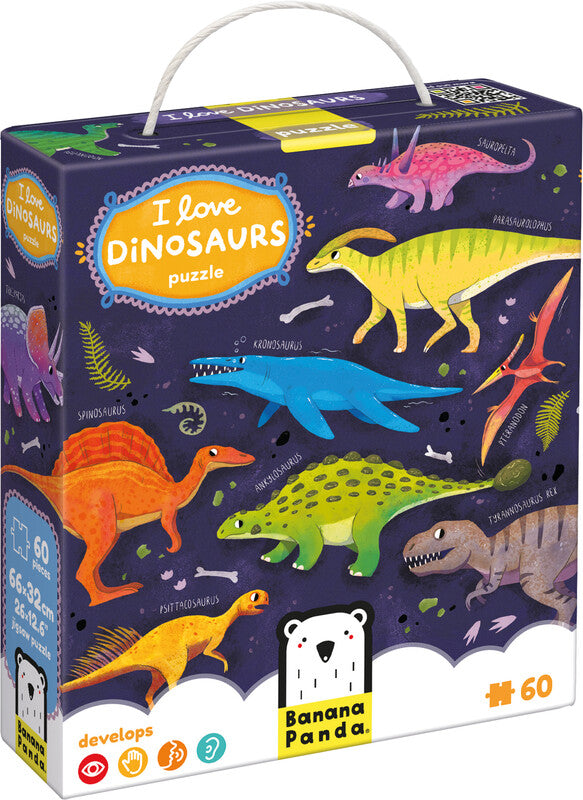 Banana panda I love Dinosaurs – Logikspiel, 1 Spieler, ab 4 Jahren