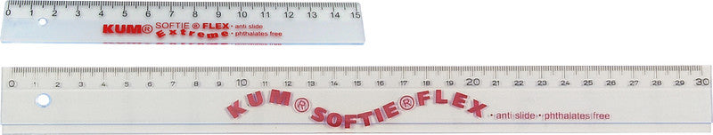 Kum Wandtafel-Lineal 30 cm – Kunststoff, transparent, flexibel, rutschfest