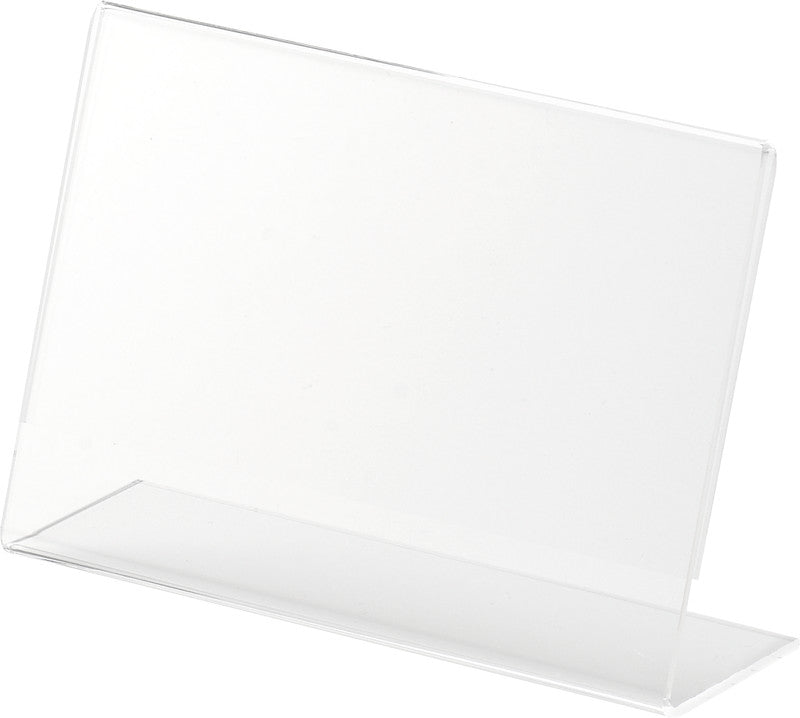 Helit Tischaufsteller the presenter – für A6 quer, transparent, Kunststoff, 149×44×95 mm