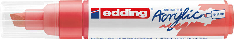 Edding 5000 Acrylmarker – Keilspitze 5–10 mm – Koralle – für Leinwand, Holz und Terrakotta