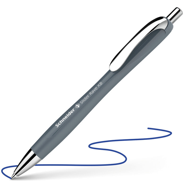 Schneider AG Schneider Slider Rave XB Kugelschreiber – Blau, Spitze 0,7 mm, Druck, dokumentenecht, nachfüllbar
