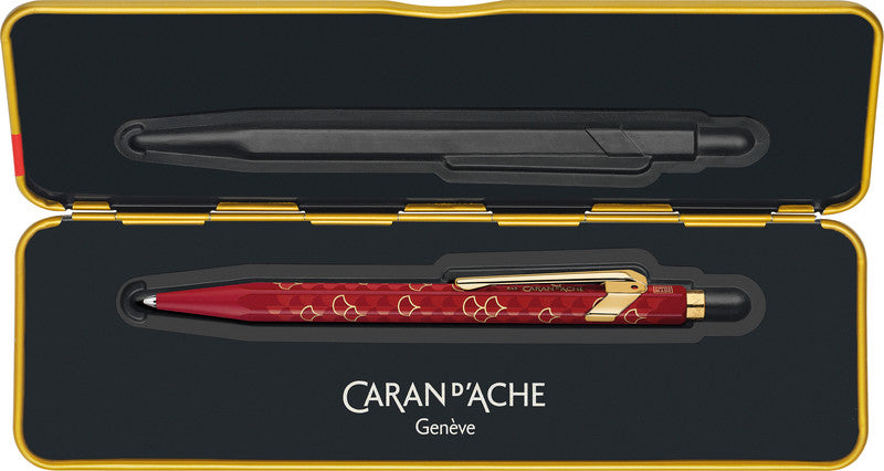 Caran d-Ache Caran d'Ache Kugelschreiber – Granatrot, Seidenmatt, Aluminium
