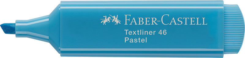 Faber-Castell 46 Textmarker Set 8 Farben Pastell – Keilspitze, 1–5 mm, nachfüllbar