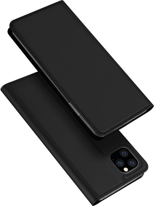 Dux Ducis Booklet-Hülle – für Apple iPhone 11 Pro Max – schwarz – mit Kartenfach, Magnetverschluss