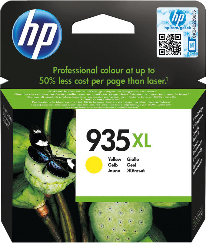 HP Tintenpatrone 935XL, Gelb, XL, 825 Seiten – für Inkjetdrucker/Multifunktionsgeräte