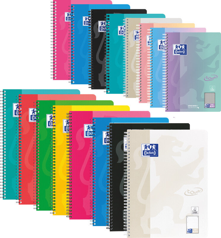 Elba Collegeblock – 176 × 250 mm – abgerundete Ecken, kompatibel mit SCRIBZEE App, blau/rosa, EU Ecolabel