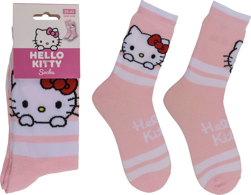 Out oft the blue OUT OF THE BLUE Socken Hello Kitty – Grösse 36–43, Mehrfarbig, 65% Baumwolle/33% Polyester/2% Elasthan
