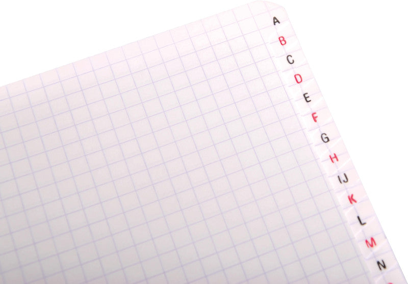 Clairefontaine Spiralheft, Register A - Z, kariert 5 mm, Spiralbindung, Karton, 50 Blatt, 90 g/m² – sortiert