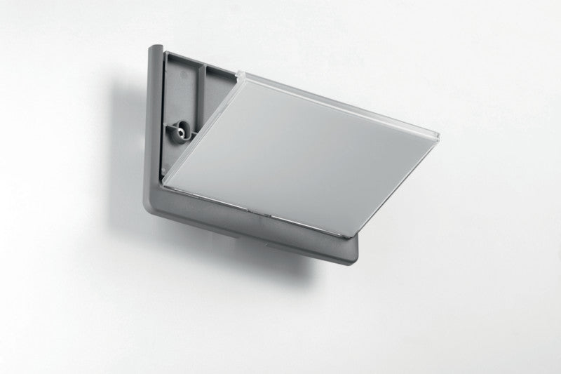 Durable Namensschild – 149×148,5 mm, Kunststoff, Graphit, selbstklebend, 1 Stk.