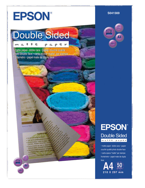 Epson Fotopapier – matt, A4, 178 g/m² – für Tintenstrahldrucker