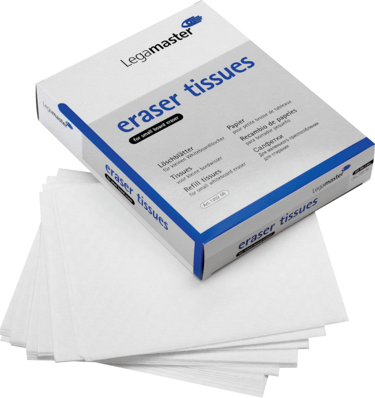 Legamaster Starter-Kit, inkl. Ersatz-Löschpapier – für Legamaster Tafelwischer – 100er-Pack