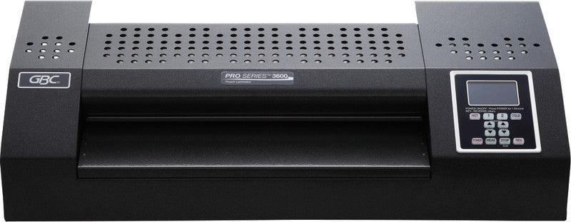GBC ProSeries 3600 Laminiergerät A3 – 6-Rollen, 38–250 µm, Kaltlamination, Aufheizzeit 2,5–8,5 Min., Schwarz