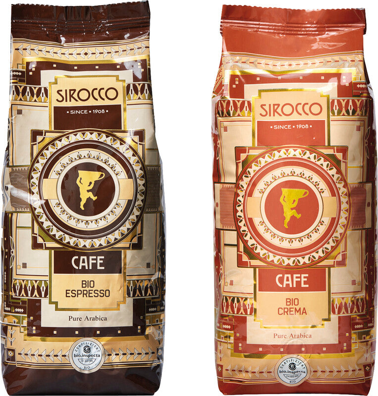 Sirocco Bohnenkaffee Espresso – 500 g – Arabica – Dunkler Röstgrad