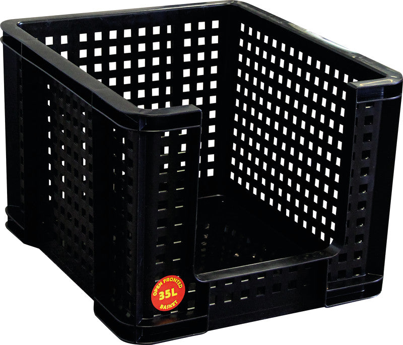 Really Useful Boxes Aufbewahrungsbox – PP-Kunststoff, Schwarz, 37 × 29 × 43 cm