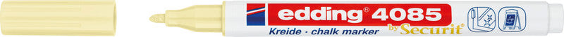 Edding Kreidemarker 4085 – Rund, 1–2 mm – Pastellgelb