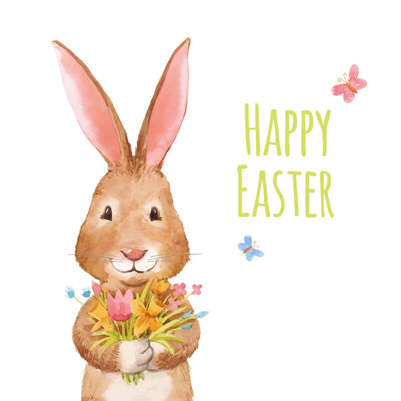 Fasana Servietten Happy Easter – 33 × 33 cm – 3-lagig, Tissue – 20 Stk., FSC