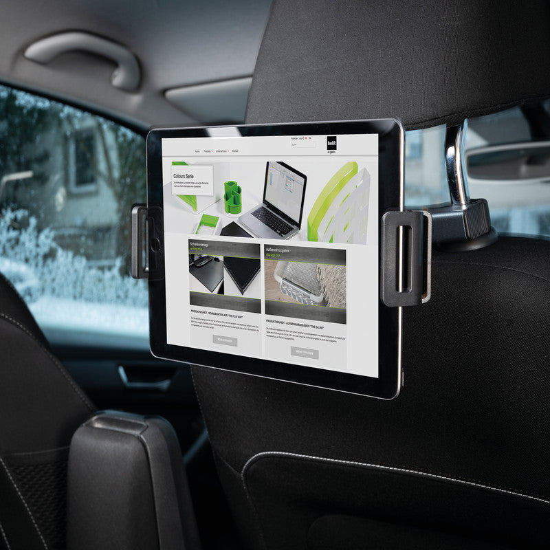 Helit Tablethalter – für Tablets und Smartphones 4,7–12,9", ABS, schwarz