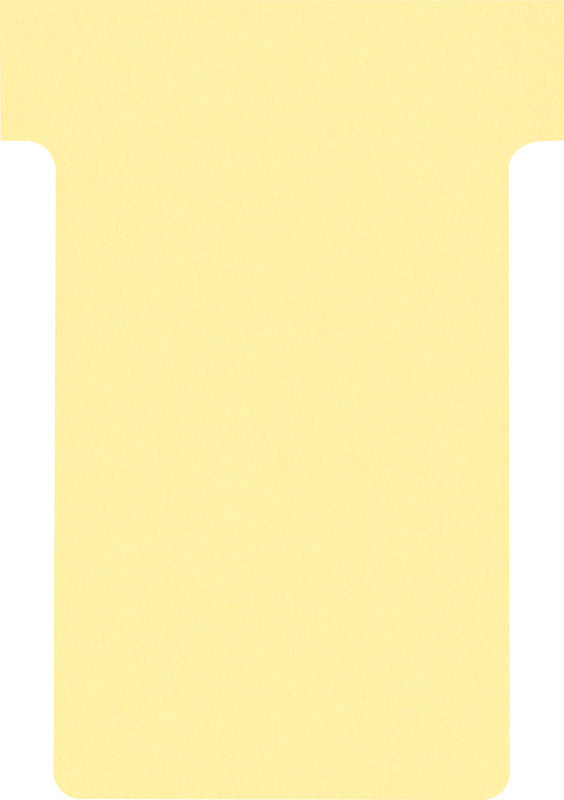 Nobo T-Karten für Planungstafeln, Karton 170 g/m², 15 × 60 mm, Gelb, 100 Stk.