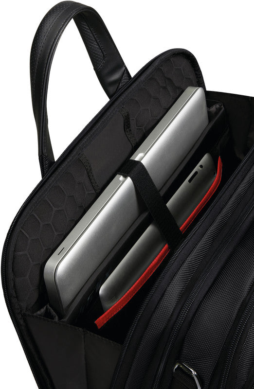 Samsonite Pro-DLX 6 Notebook-Tasche – 16/23 l, wasserabweisend, RFID-Fach, Nylon, schwarz