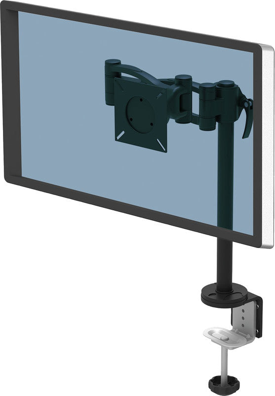 Fellowes Vista – Monitorhalterung, Tischklemme, bis 32", VESA 75 × 75/100 × 100 mm, 10 kg, neigbar +37°/−37°