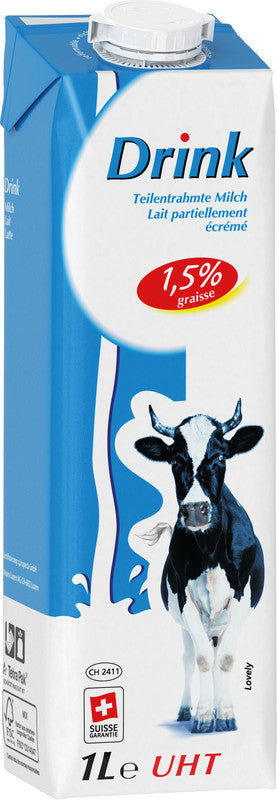 Noname Milchdrink UHT Lovely – 1,5% Fett – 1 l