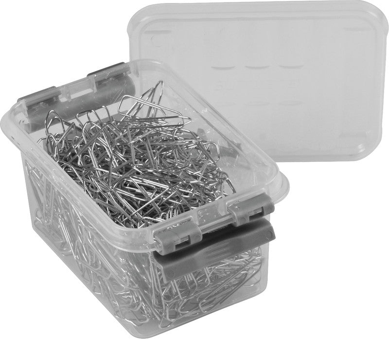 Helit die q-line Aufbewahrungsbox 0,4 l – mit Clipdeckel, stapelbar, 118 × 62 × 77 mm, transparent, Kunststoff