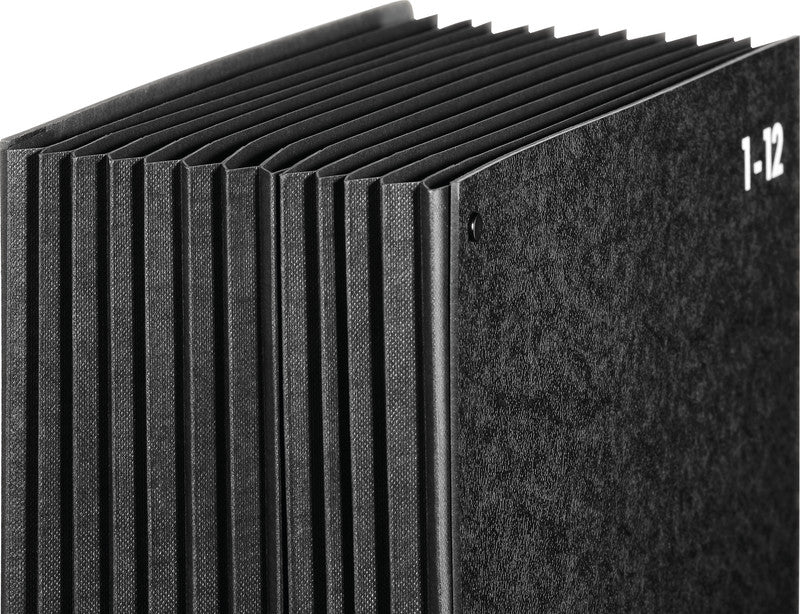 Pagna Sammelmappe für A4, Karton, Schwarz, mit Leinwandrücken