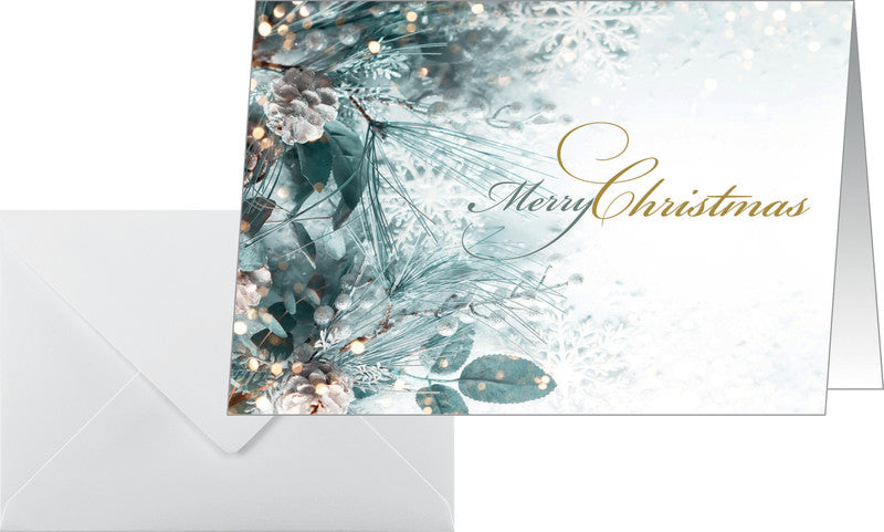 Sigel Grusskarte Eucalyptus Magic – A6 (105 × 148 mm) – mit Umschlägen, für Inkjet/Laser/Kopierer, 25er Pack