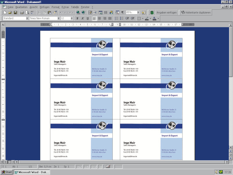Sigel Visitenkarten, 85 × 55 mm – für Laser/Inkjet/Kopierer – A4, 10 pro Blatt – 400 Karten – FSC-zertifiziert