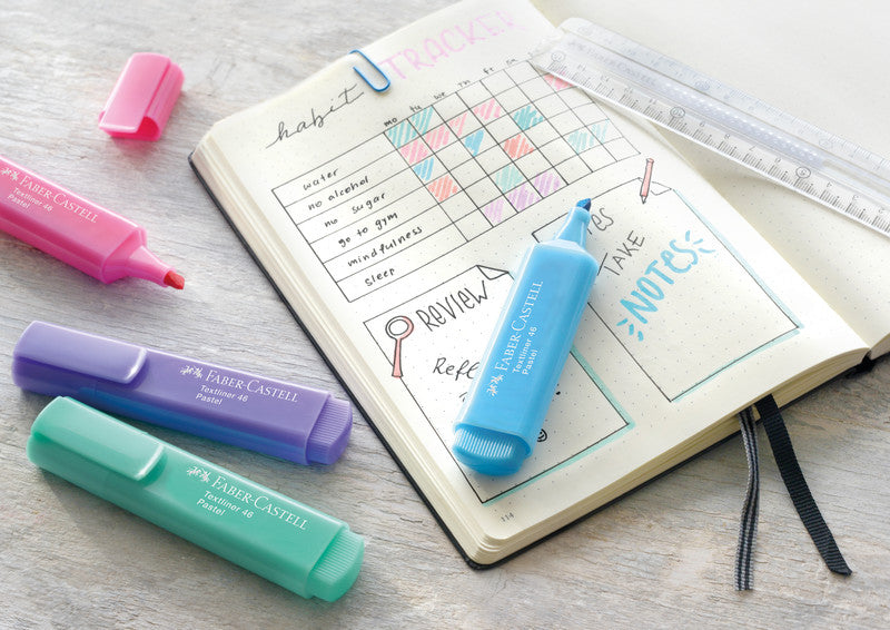 Faber-Castell Textmarker Ultramarin – Keilspitze, 1–5 mm, nachfüllbar