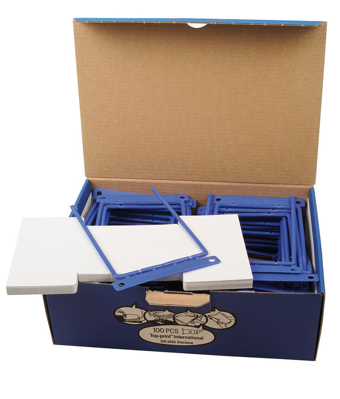 D-clip Regalkasten – Kunststoff, mit Beschriftungsfeld, blau, 115 mm