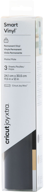 Cricut Matte Vinylfolie – Schwarz, Gold und Silber – 24,1 × 30,5 cm – für Cricut Joy Xtra Schneideplotter