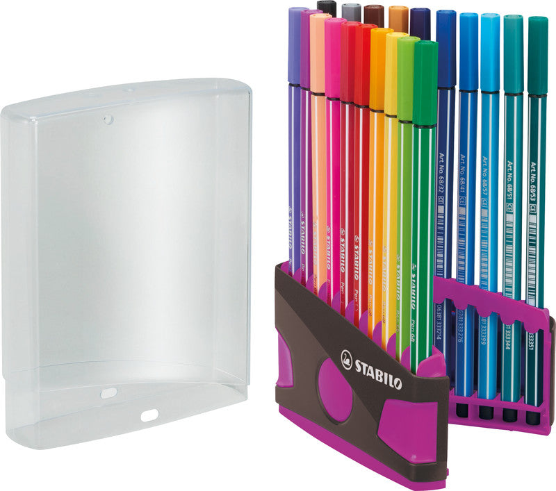 STABILO Filzstifte Pen 68 Colorparade, Strichbreite 1 mm, 20 Farben