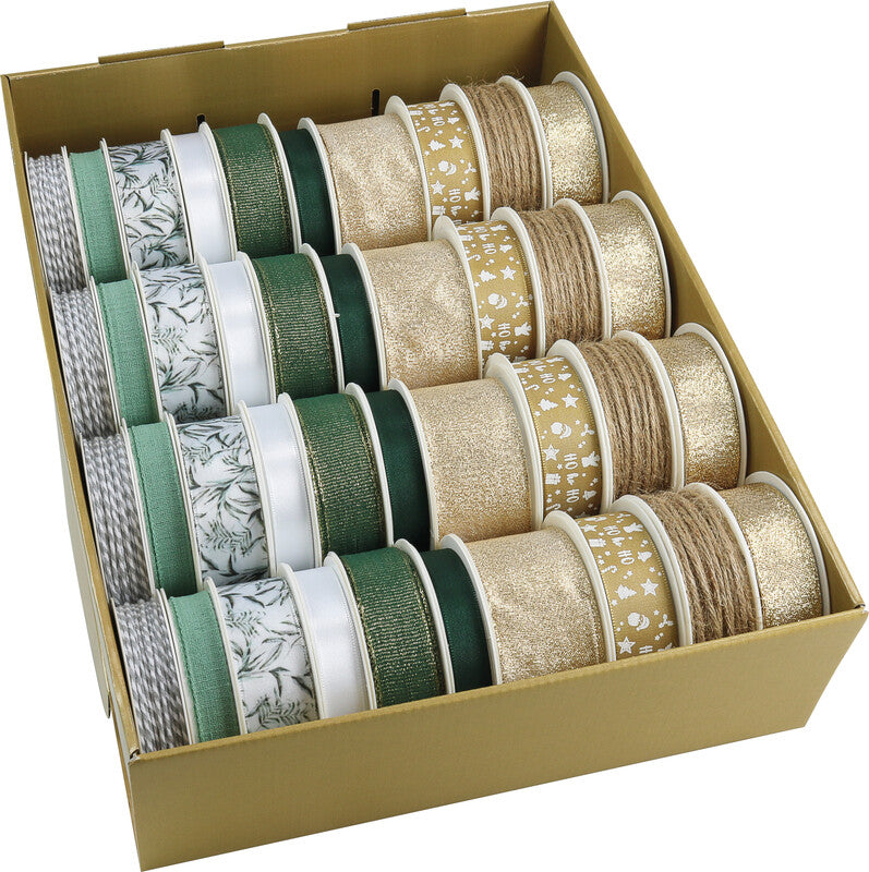 Präsent Geschenkband – Weihnachten – Seide, mehrfarbig