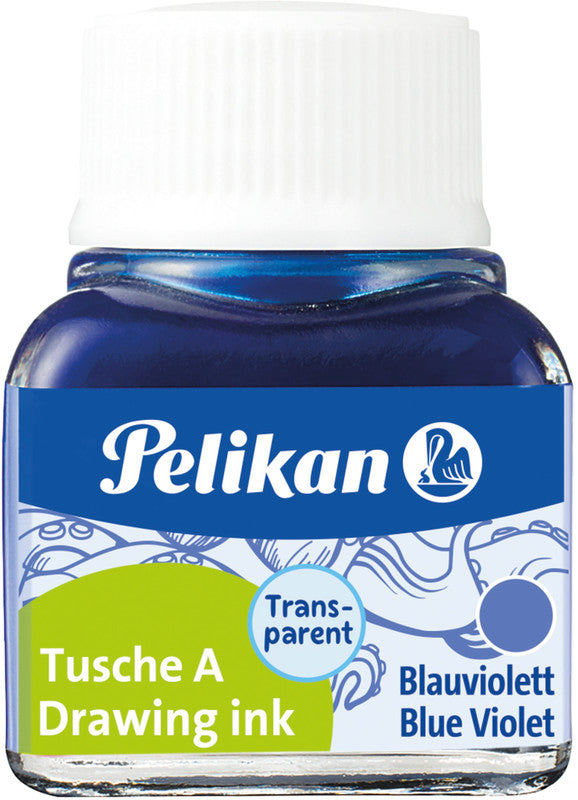 Pelikan Tusche – Blauviolett, 10 ml, für Reissfeder, Zeichenfeder & Pinsel